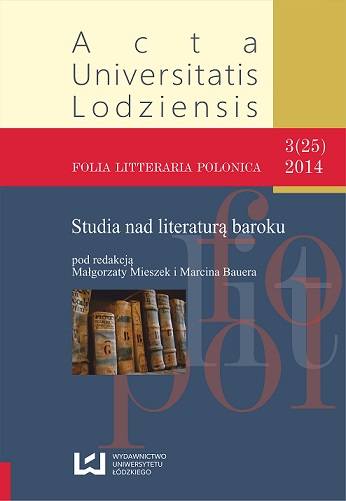 Venit diluvium, et perdidit. The Presentations of the Passion in Mikołaj Szomowski’s Good Friday Sermon Cover Image