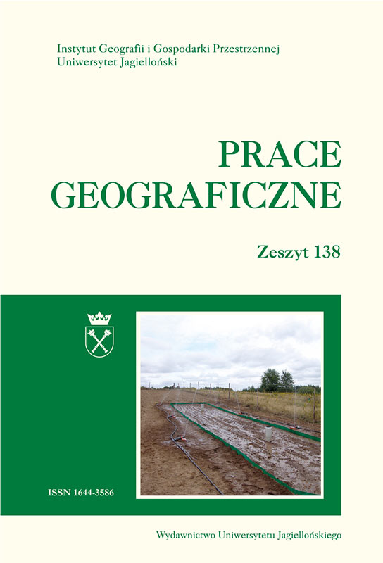 Application of a field experiment in soil erosion research in the Chwalimski Potok catchment (Drawskie Lakeland, upper Parsęta River) Cover Image