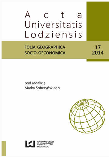 National and ethnic minorities in Poland from the perspective of political geography Cover Image