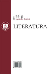 2014 LITHUANIAN LITERATURE DEPARTMENT CHRONICLE Cover Image
