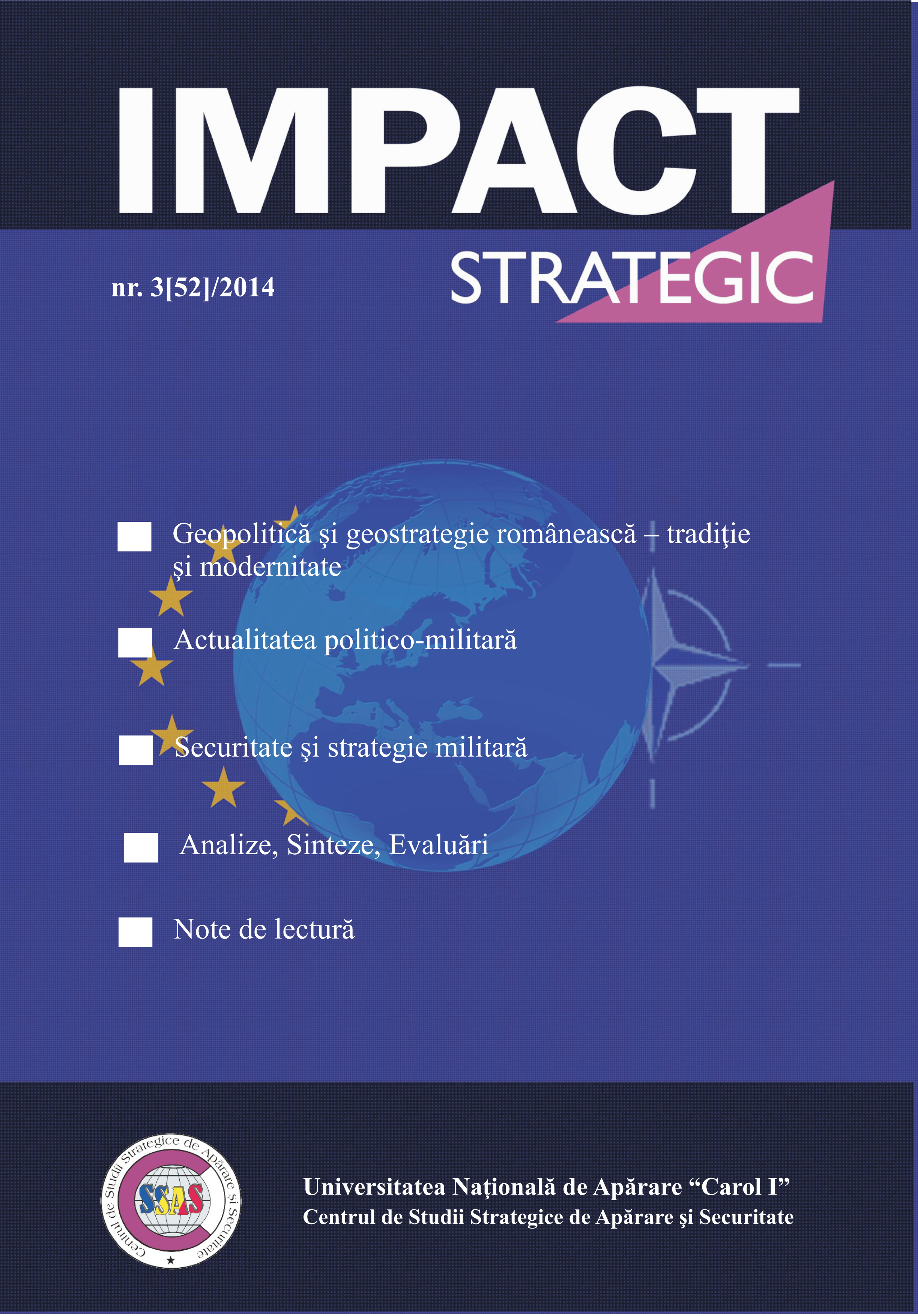 Workshop for Young Strategists, “Romanian Geopolicy and Geostrategy– Tradition and Modernity” Cover Image