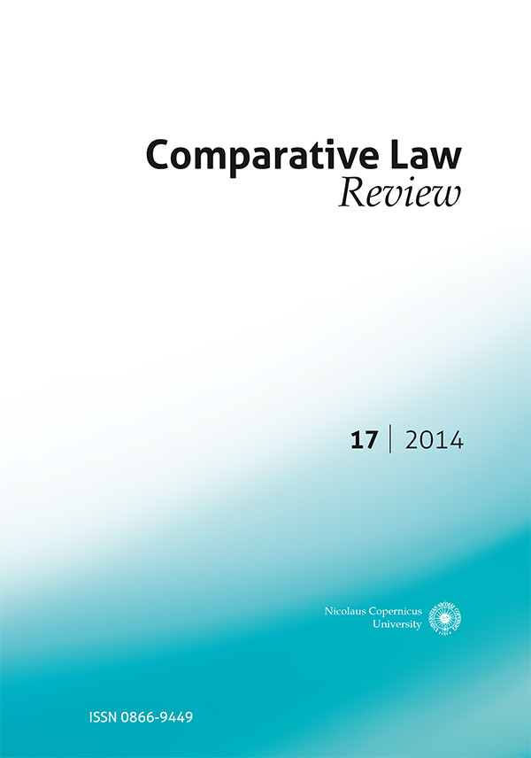 Influence of German legal doctrine on the legal-theoretical position of the bankruptcy administrator in Polish law Cover Image