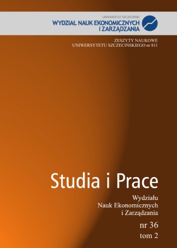 UTILISATION OF MULTIVARIATE COMPARATIVE ANALYSIS AS A SUPPORTING TOOL IN STRATEGIC GOALS REALISATION ON THE BASIS OF POLISH SOCIAL INSURANCE INSTITUTION Cover Image