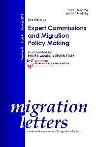 Expert commissions and migration policy making Cover Image