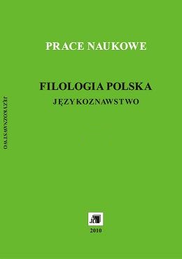 Colloquial Stylisation in Tomasz Jamroziński’s Crime Fiction "Schodząc ze ścieżki" Cover Image