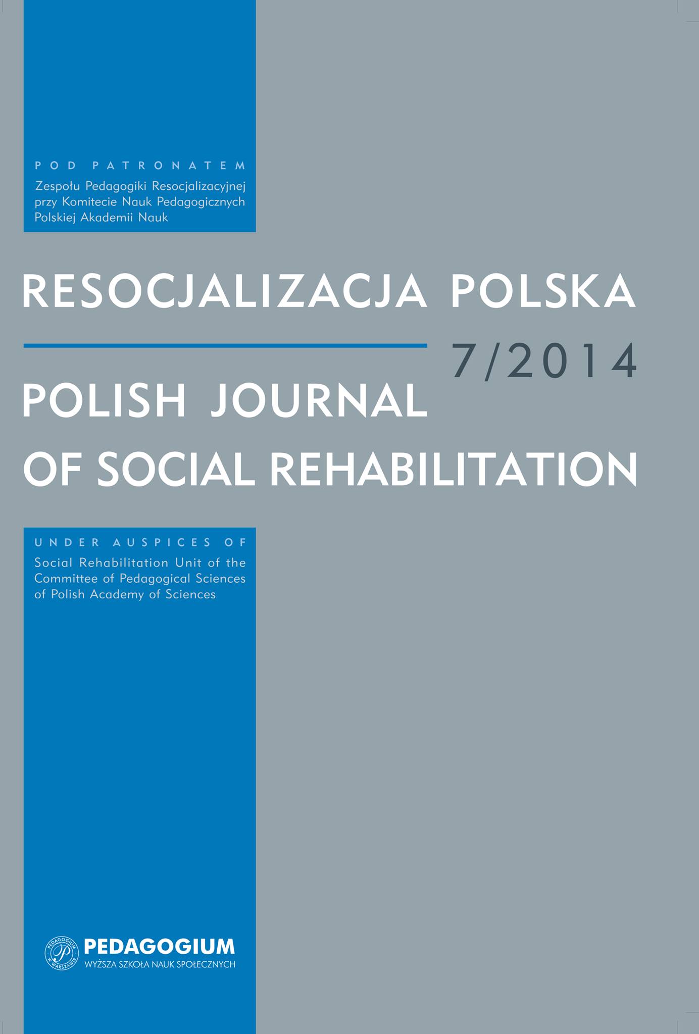 The convict’s family as a participant in his penal resocialisation readaptation and social reintegration Cover Image
