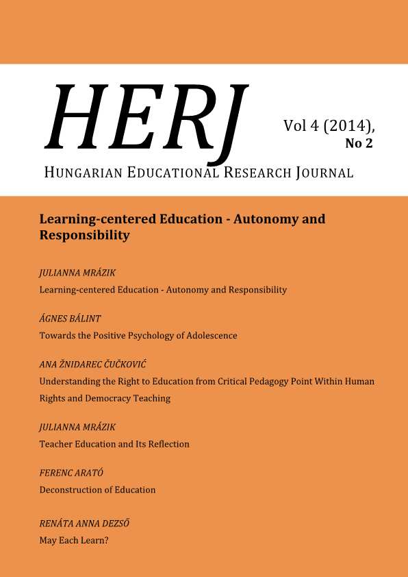 The External Conditions of Teachers' Career in Hungary Cover Image