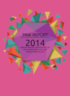 Pink Report. Annual Report on the State of the Human Rights of LGBT People in Bosnia and Herzegovina in 2014 Cover Image