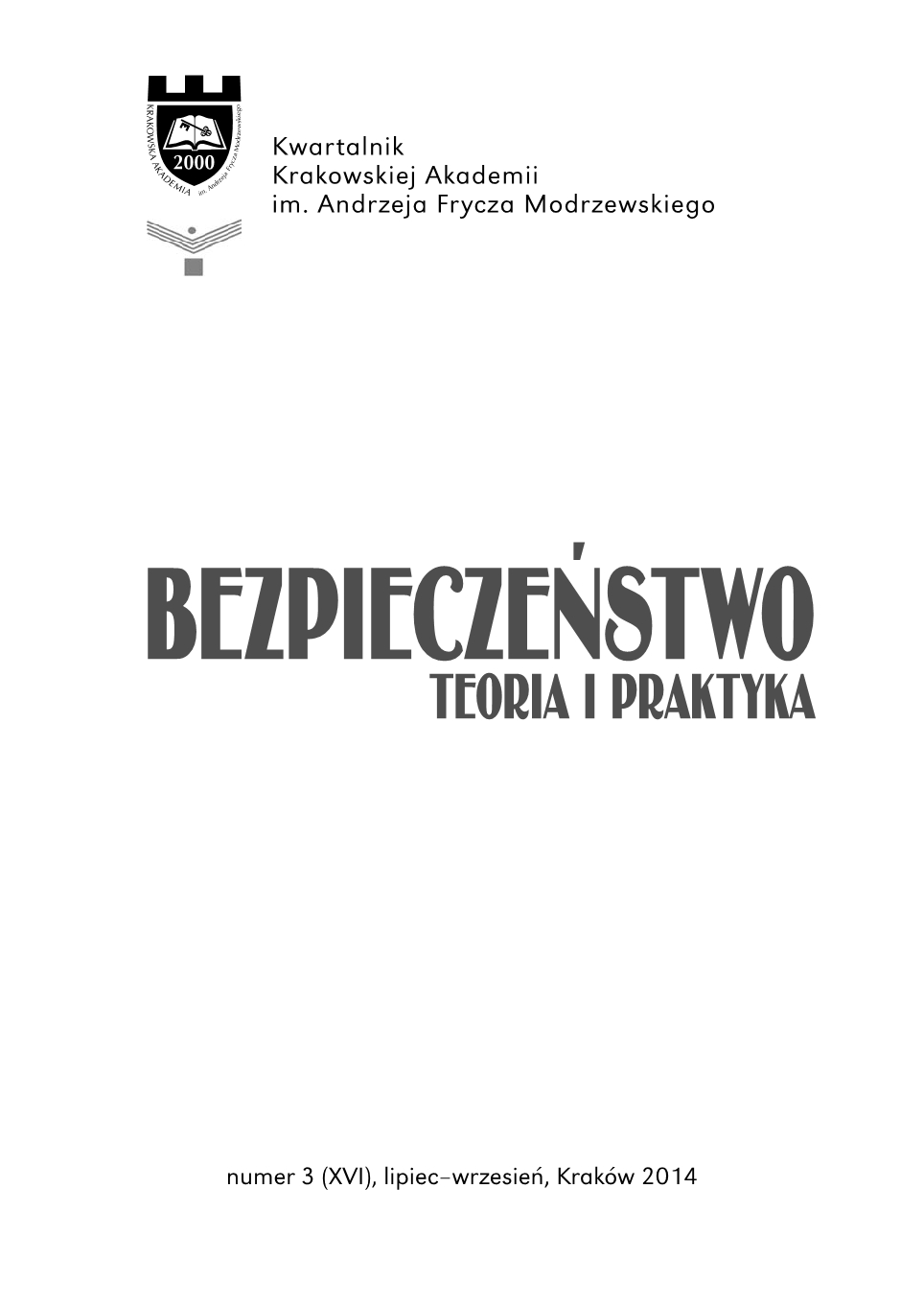 Historical, geographic and fortification factors of the area of Cyrenajka. Description and importance of the fortress of Tobruk 1940–1941 Cover Image