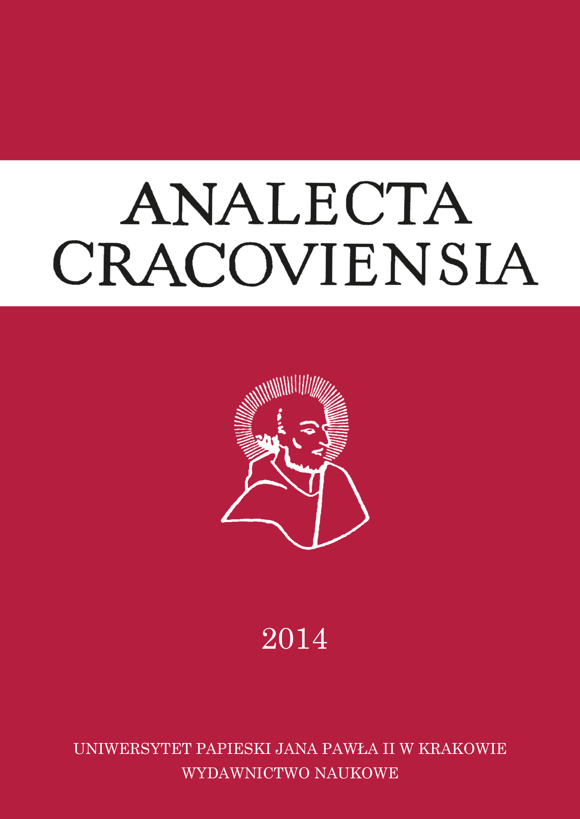 Letter to the Editor-in-Chief of "Analecta Cracoviensia" Cover Image