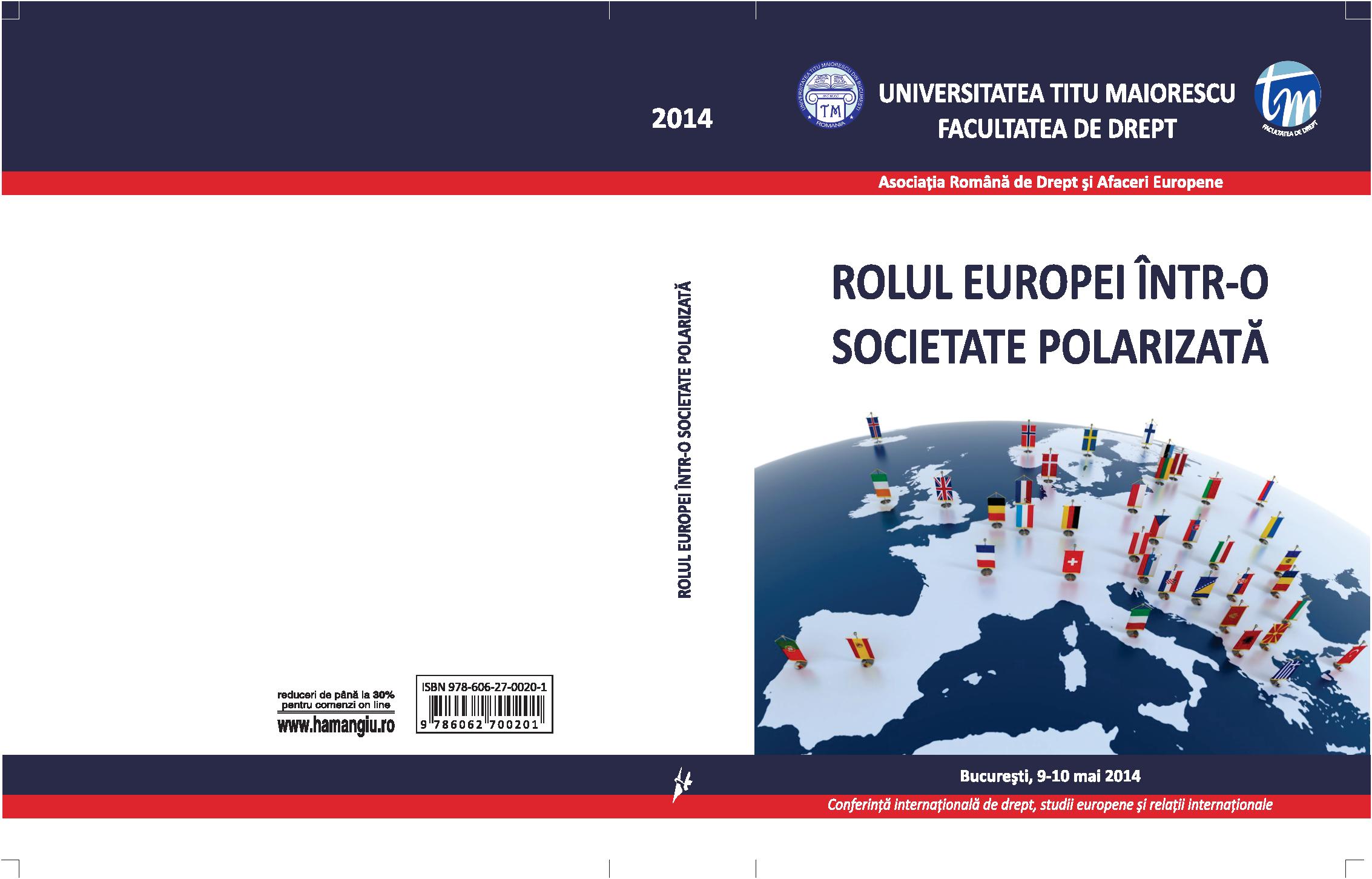 SEXUAL INTERCOURSE WITH A MINOR. COMPARATIVE ISSUES BETWEEN THE CURRENT AND THE PREVIOUS REGLEMENTATION REGARDING THE PROTECTION OF MINORS Cover Image