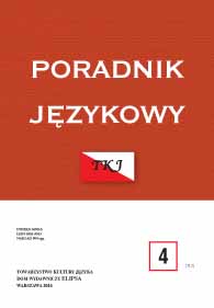 The same school, the same class, but is the Polish language the same?– about diverse levels of acquisition of Polish among children of Polish descent Cover Image