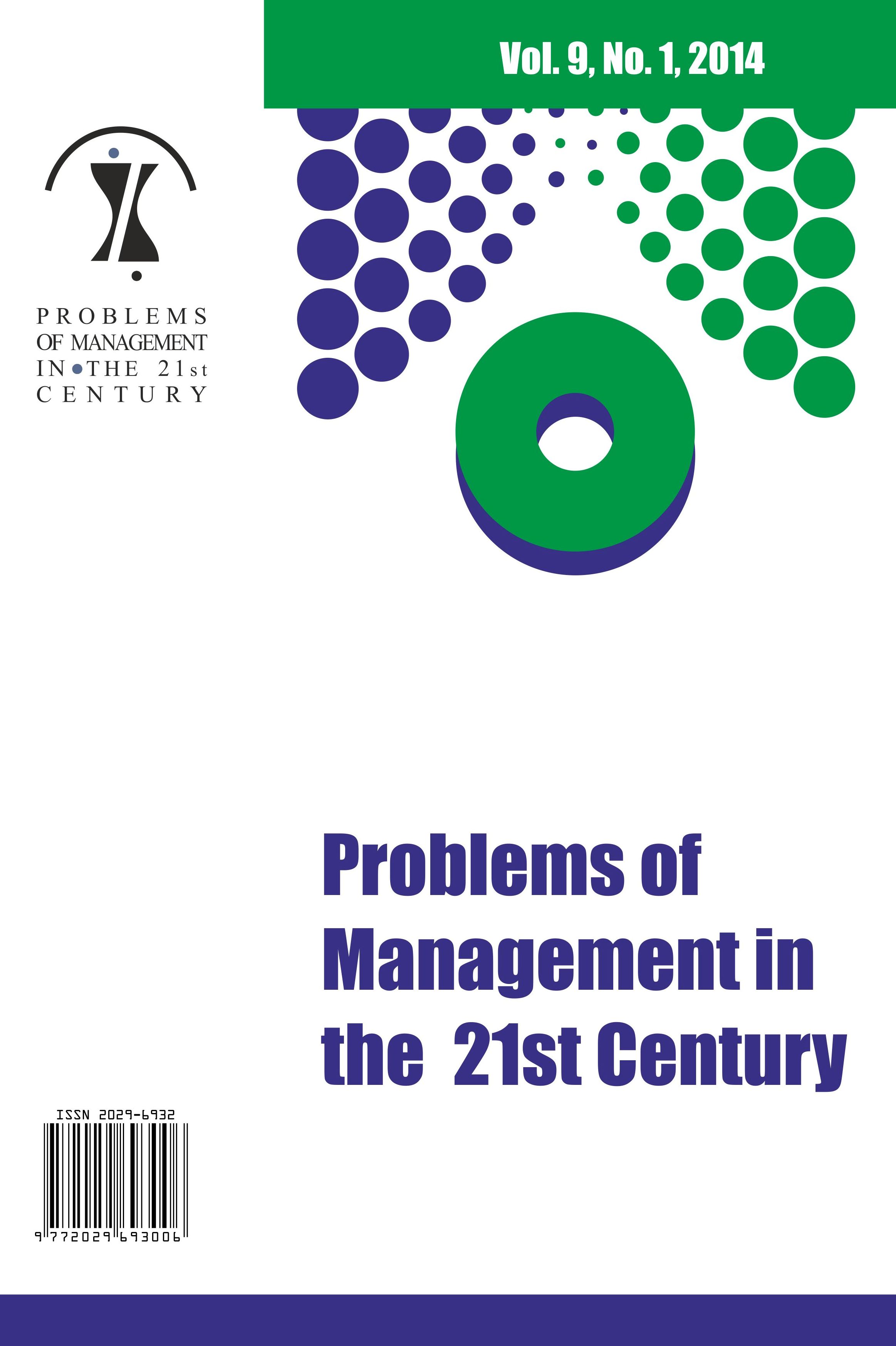 ENTREPRENEURIAL INTENTIONS OF MANAGEMENT STUDENTS AS ROOTS FOR NEW VENTURES. EMPIRICAL INVESTIGATION Cover Image