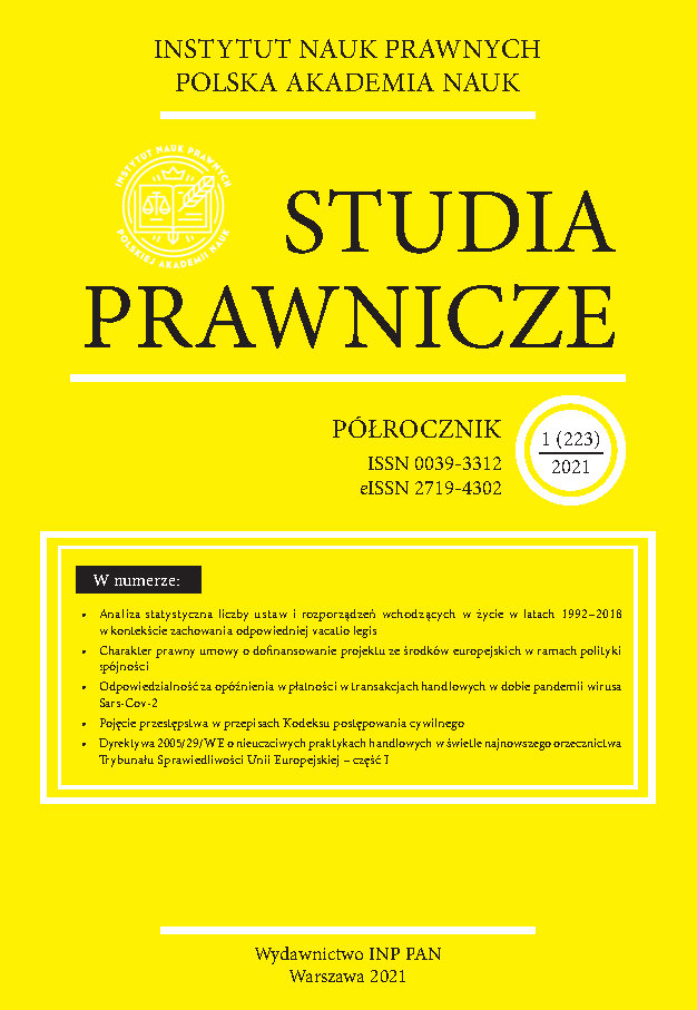 The grounds for and procedure of depriving an owner of the right to premises in Polish and German law Cover Image