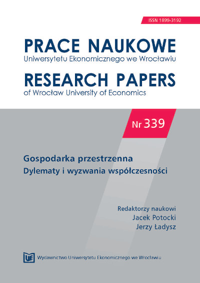 Evaluation of suburbanisation process in selected communes of Poznań district in the years 1999-2009 Cover Image