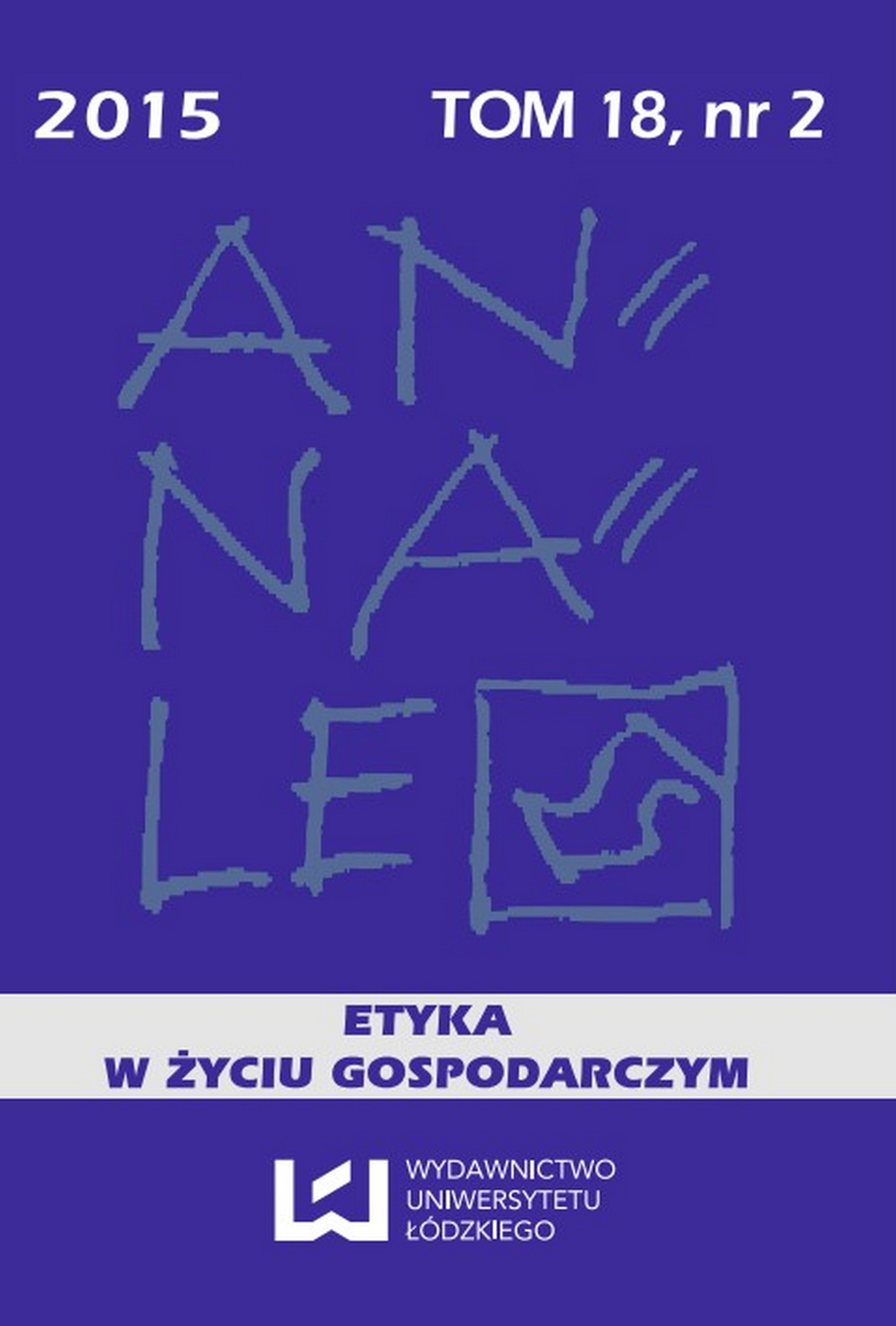 Ethical and Economic Conditions of Social Production According to Stanisław Głąbiński Cover Image