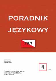 Who were niemężate żony (unmarried wives)? A few words about the history of the noun żona (a wife) and its derivatives Cover Image