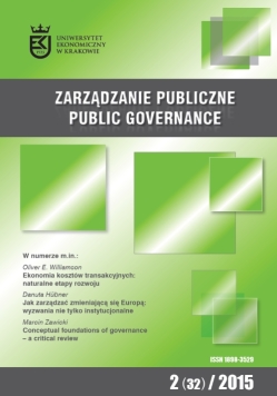 The practice of implementation of labour market policy in Poland vs. public governance Cover Image