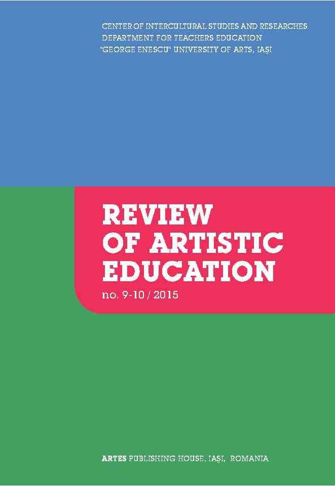 TOWARDS AN INTEGRATED APPROACH TO ARTS CURRICULUM AND PEDAGOGY Cover Image