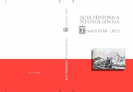 Activities and attitudes of young Andrej Kmeť (in Esztergom and Senohrad) Cover Image
