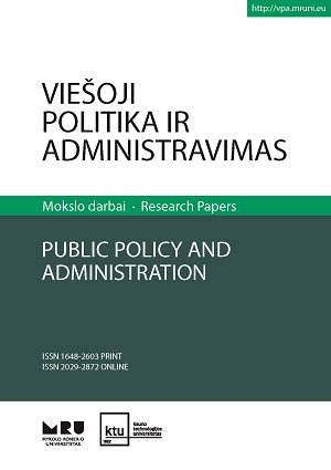 Gero viešojo valdymo principų įgyvendinimas:  Lietuvos strateginių sporto šakų federacijų atvejis
