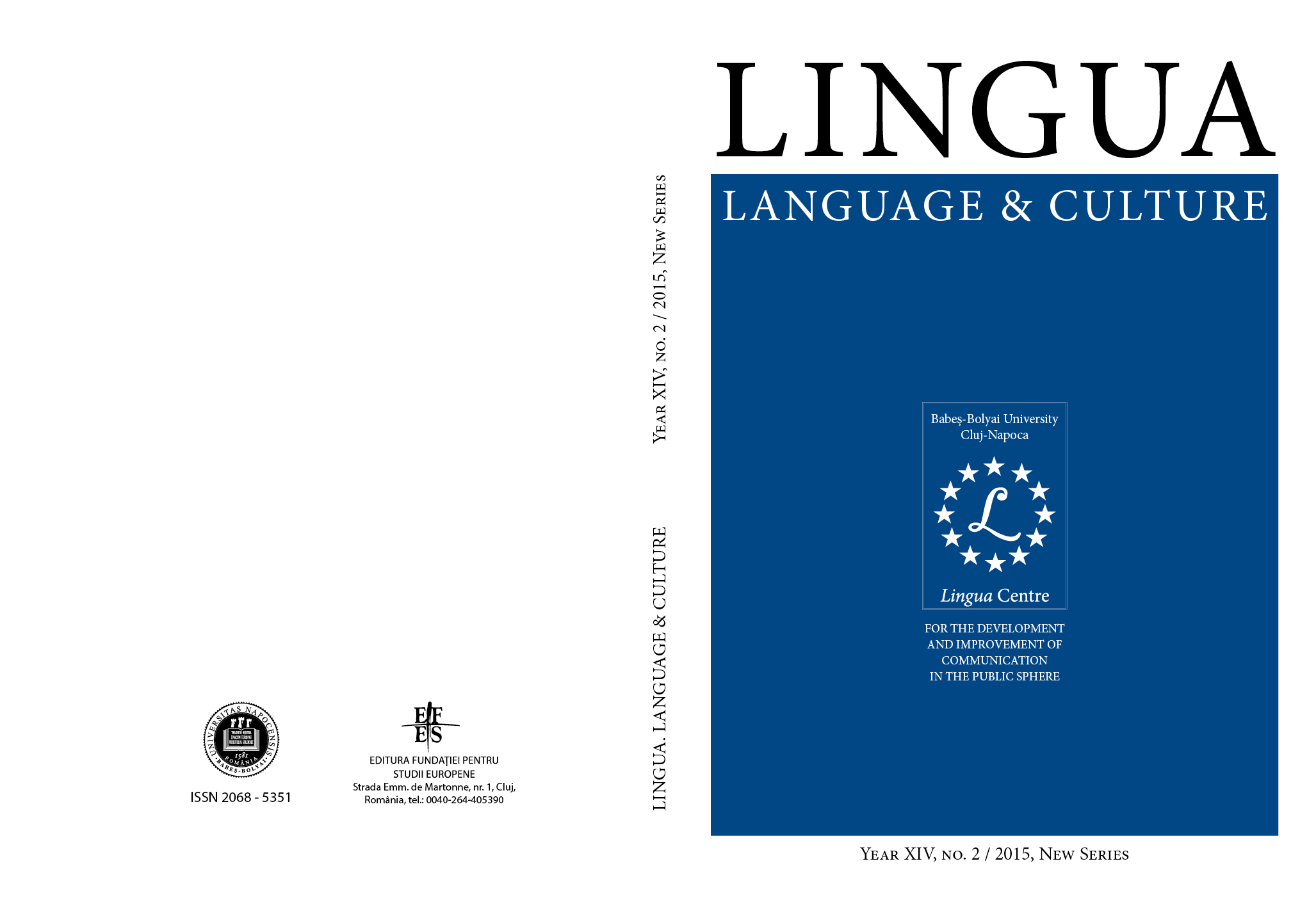 Book review: If You Are a Foreigner and Want to Learn Romanian... Elena Platon, Ioana Sonea şi Dina Vîlcu, Romanian as a Foreign Language (RLS) A1 - A2, Casa Cărţii de Ştiinţă Publishing House, Cluj-Napoca, 2012. Cover Image