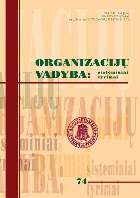 Strategies of Environmental Management in Lithuanian Business Organizations: In Response to Environmental Stakeholders Context Cover Image