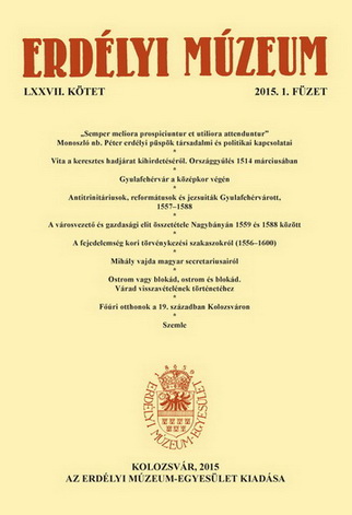 A fejedelemség kori törvénykezési szakaszokról (1556–1600)