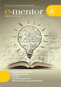 Psychological readiness of teachers to create effective e-education environment – research concept Cover Image