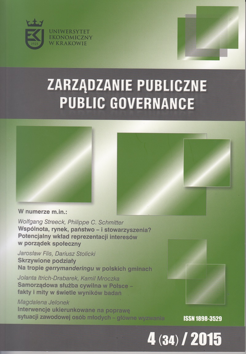 Forms of public management in the context of urban development in Poland Cover Image