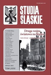 The Displaced People and the Settlers in the Opole Silesia as a Consequence of the Second World War Cover Image