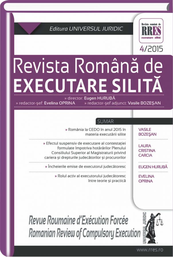 Particularities of the reconciliation transaction and the parties’ conciliation in the enforcement procedure of the Republic of Moldova Cover Image