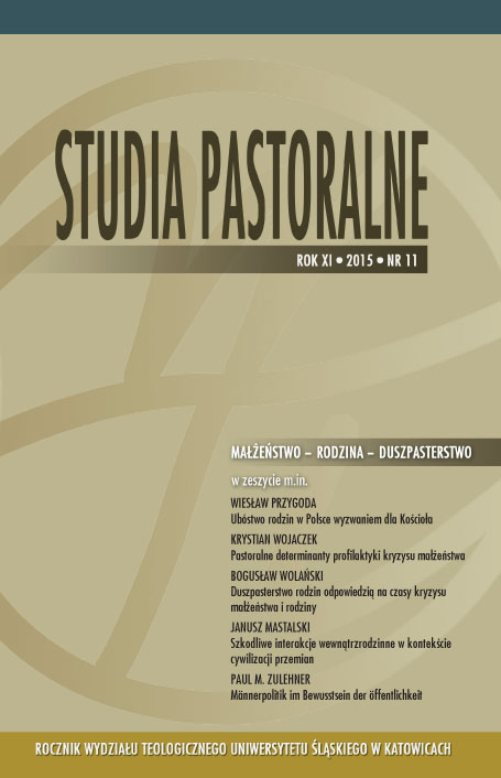 The meaning of selected qualities of matrimonial communio personarum in the realization of tasks faced by a family as a "domestic Church" Cover Image