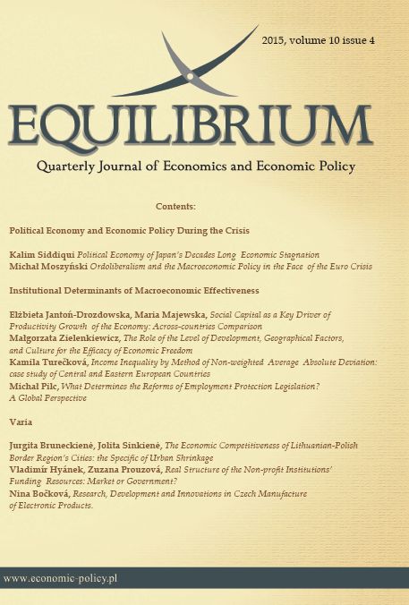 Income Inequality by Method of Non-weighted Average Absolute Deviation: case study of Central and Eastern European Countries Cover Image
