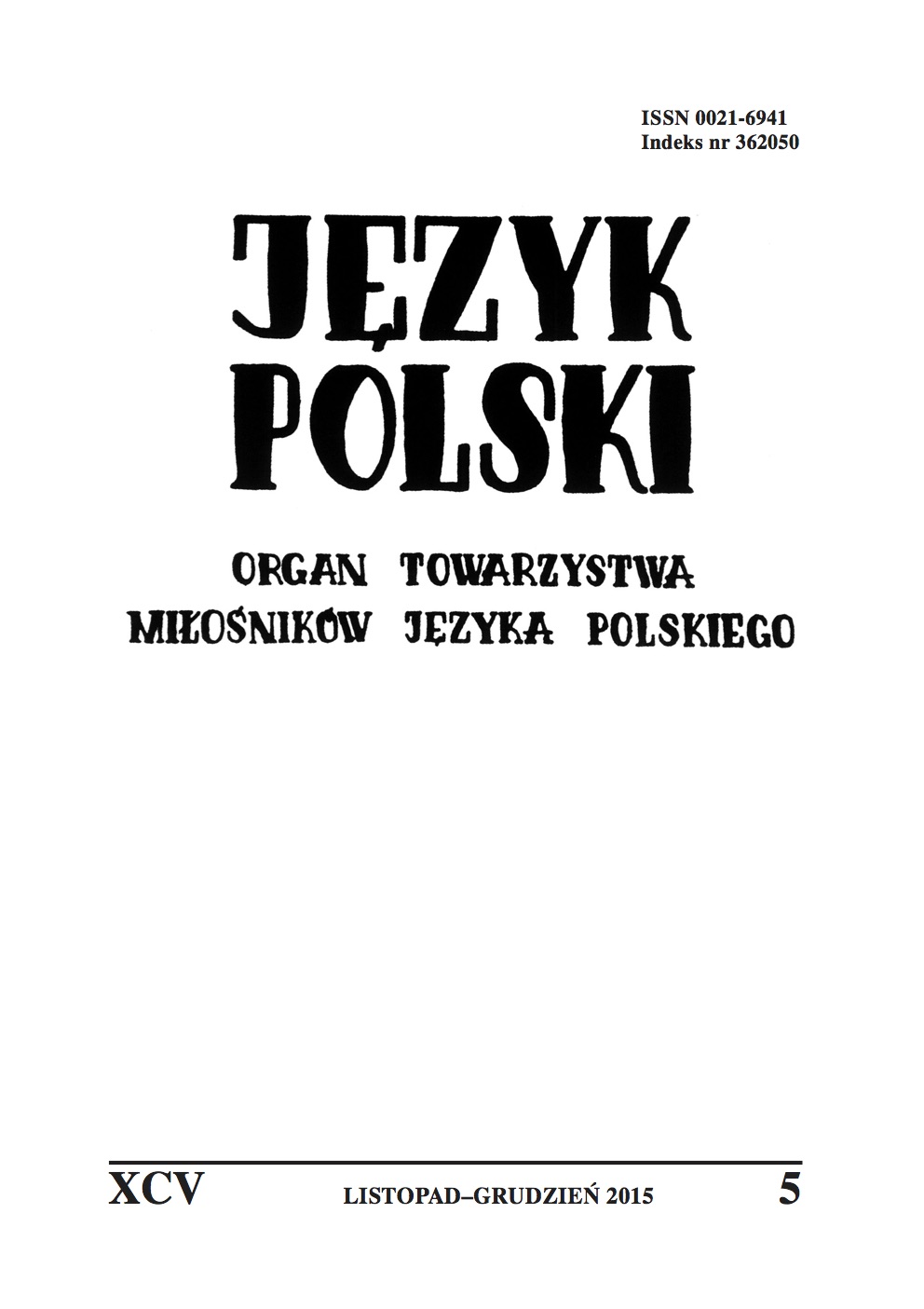 The historical linguistic interpretation of Polish children's speech development Cover Image