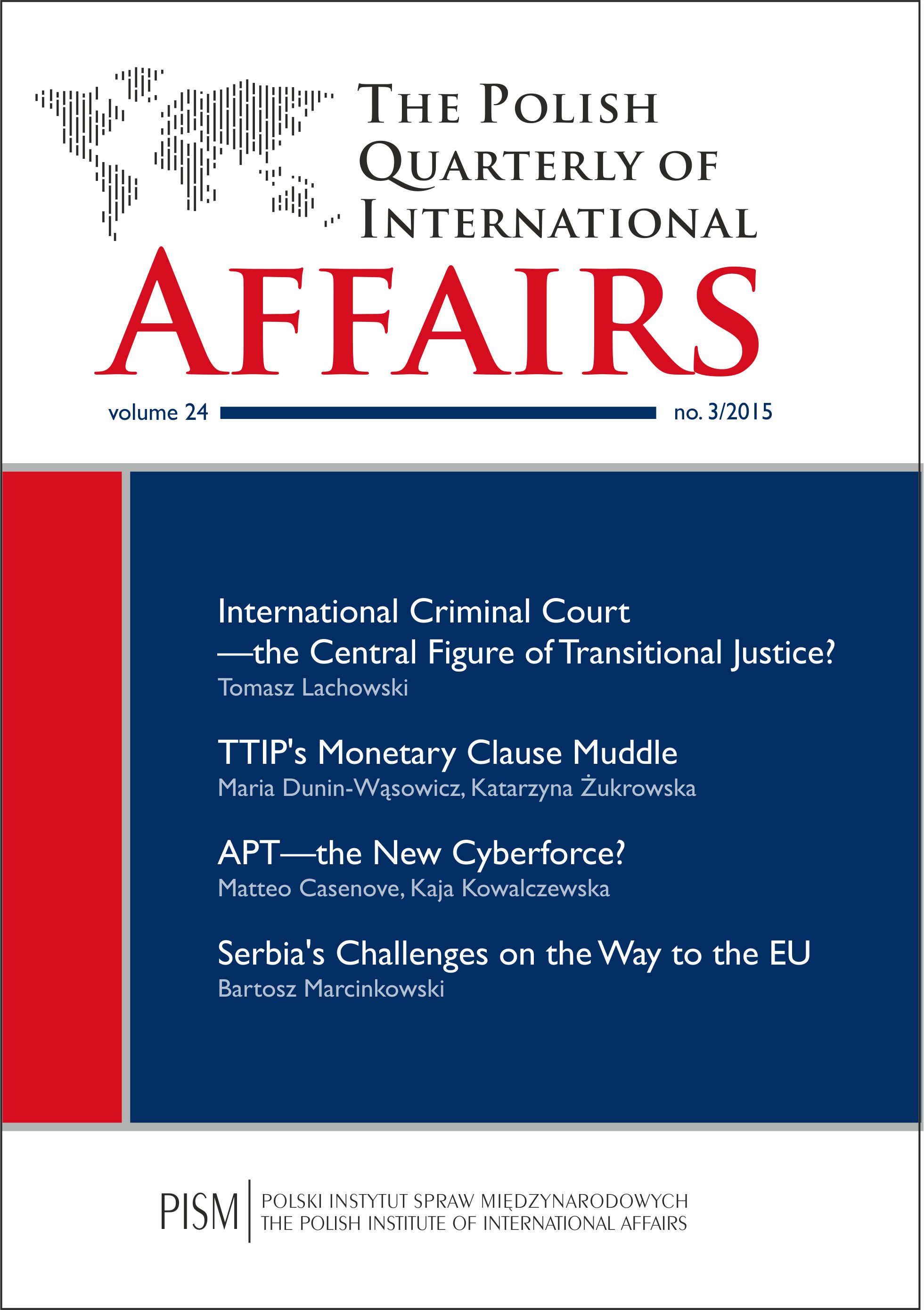 International Criminal Court—the Central Figure of Transitional Justice? Tailoring Post-violence Strategies, with Special Reference to Ukraine Cover Image