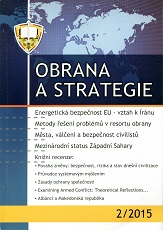 The Methods for Problem Solving in the Ministry of Defence of the Czech Republic Cover Image