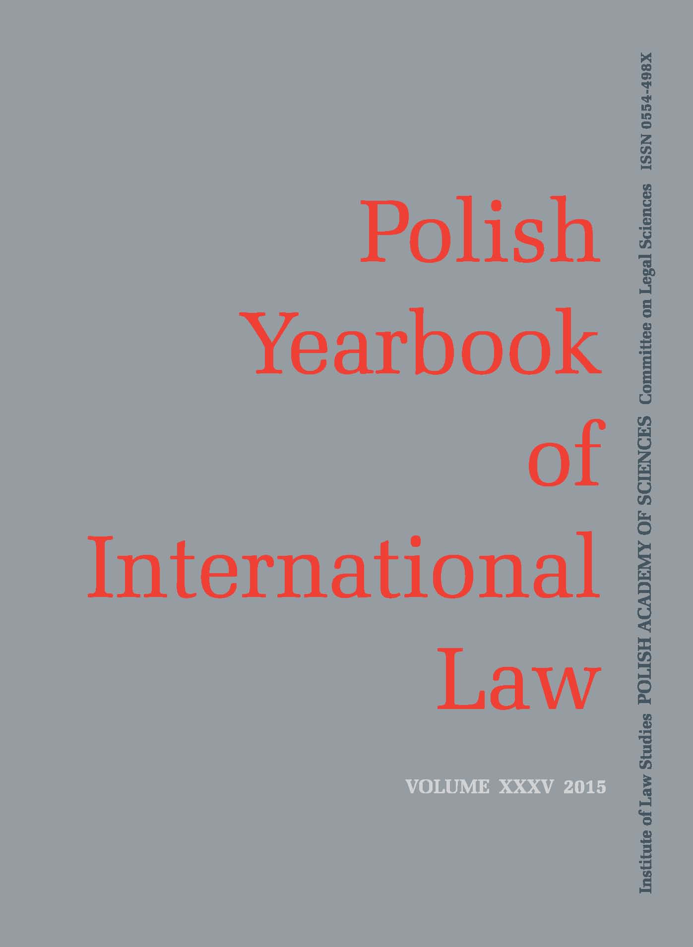 Polish Bibliography of International and European Law 2015