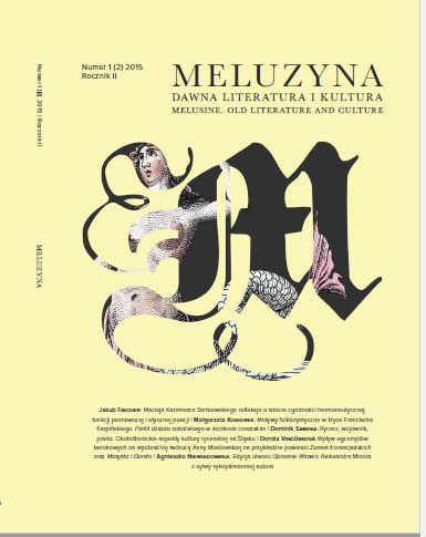The influence of the Baroque exempla on the inspiration for Anna Mostowska on the example of her novel Zamek Koniecpolskich and Matylda i Daniło Cover Image
