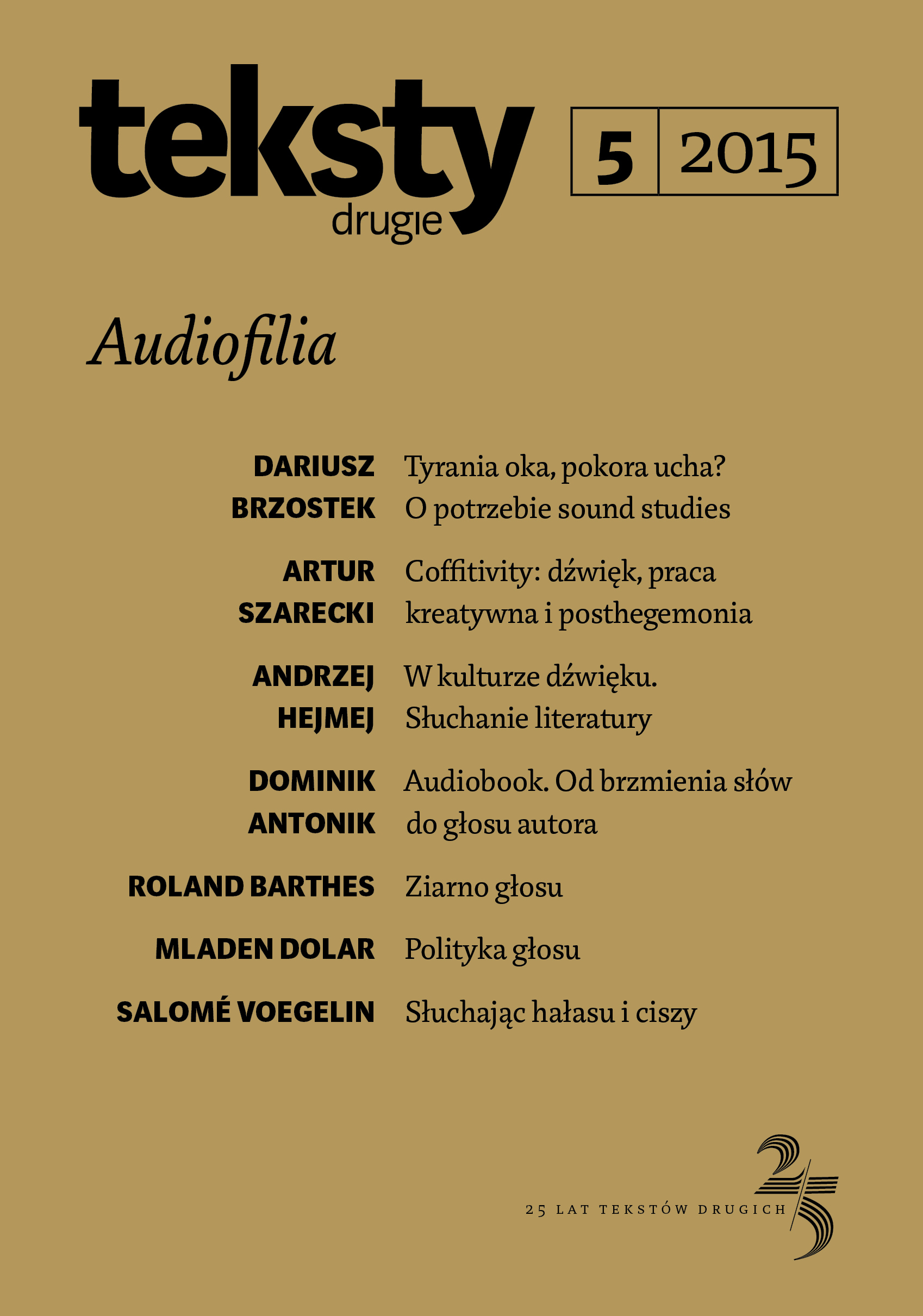 Sound in Janusz Krasiński’s Drama Cover Image