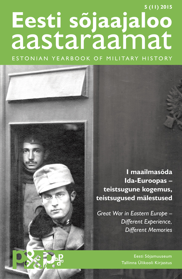 Pastorisierung and propaganda in 1915. Plans to politically influence Estonian prisoners-of-war in Germany Cover Image