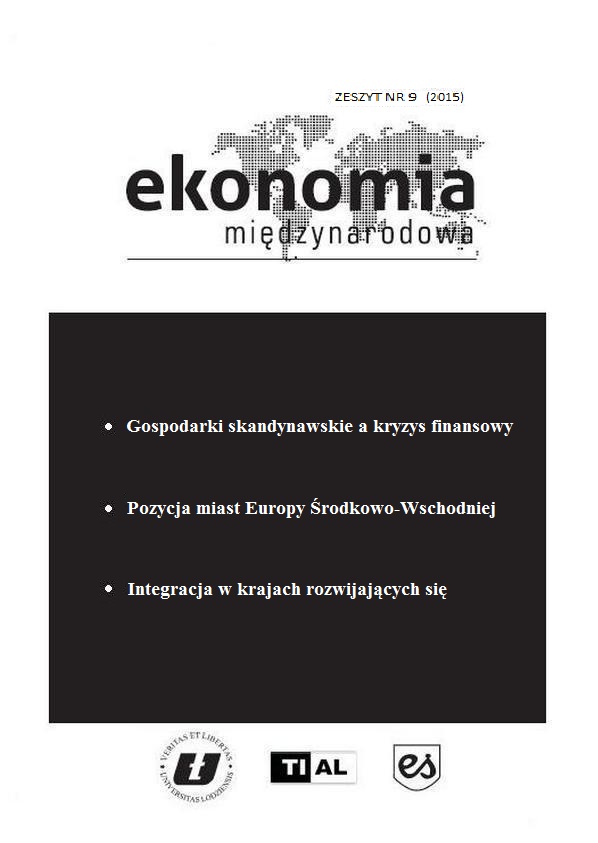 The Economic Position of Central-Eastern European Cities Against the Background of the World Cover Image