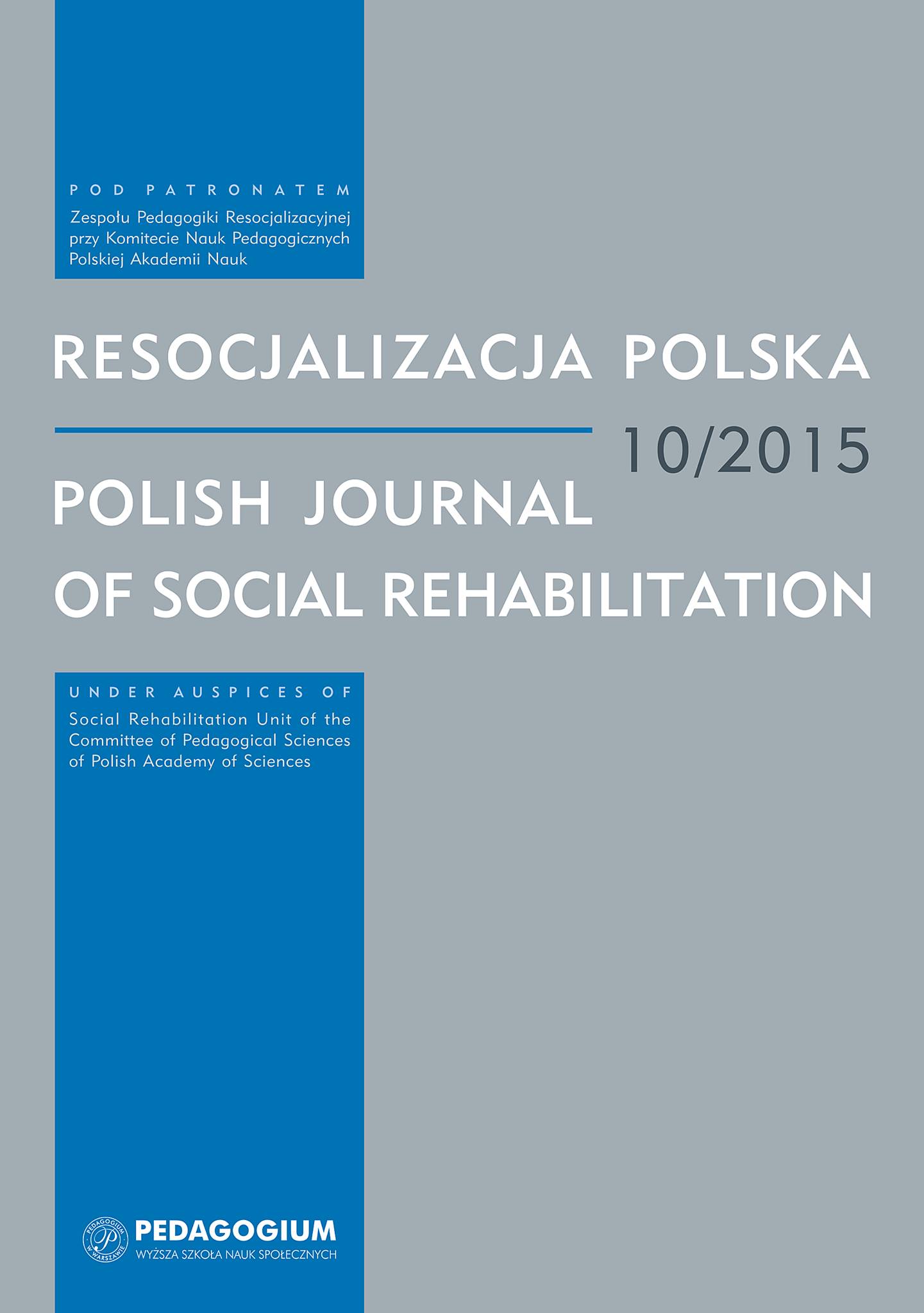 System Solutions for Social Readaptation of Prisoners in the Czech Republic Cover Image