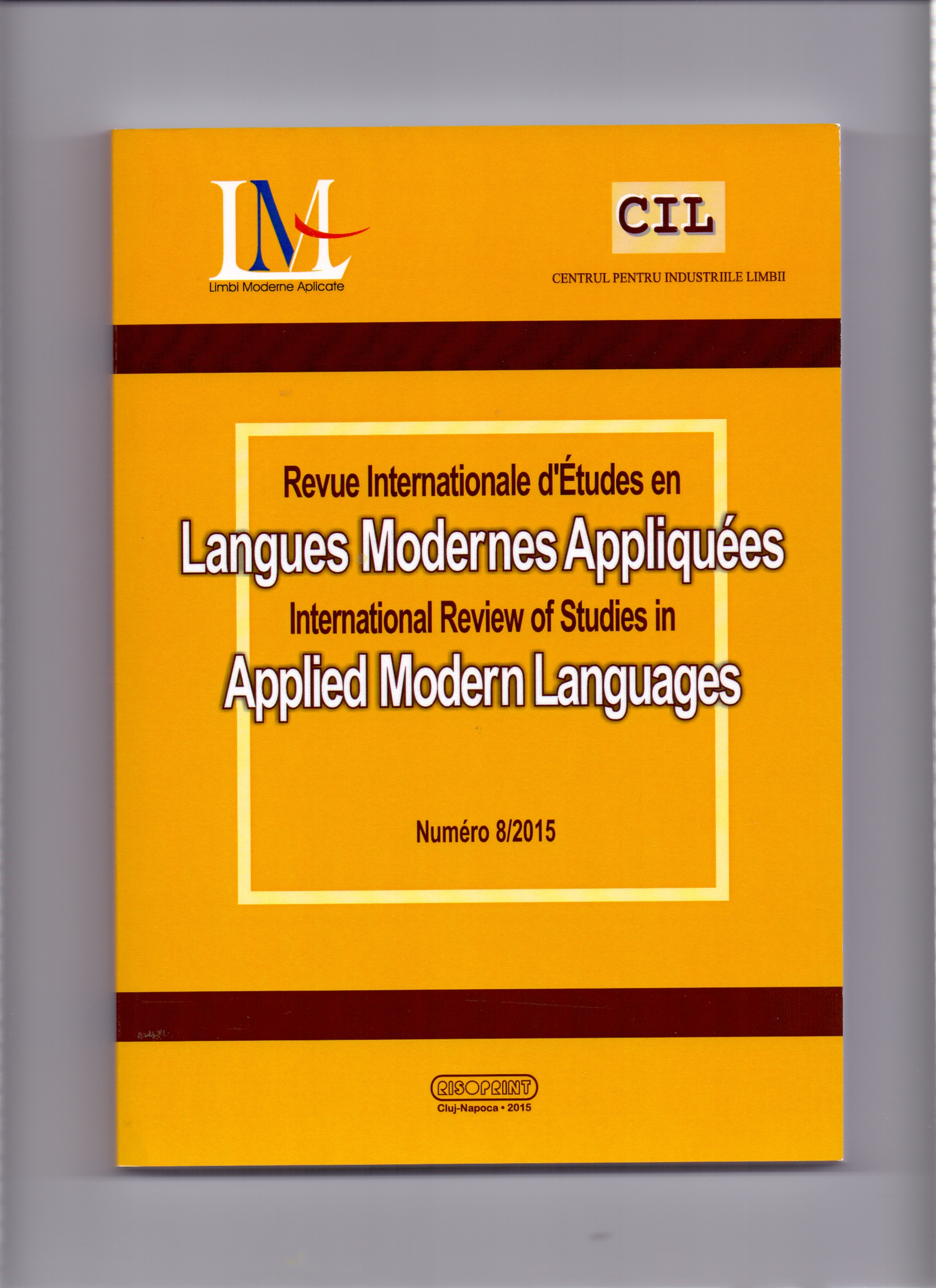 Electronic Corpora in Teaching Specialized Languages. A Few Examples Relating to Applied Modern Languages and Law Cover Image