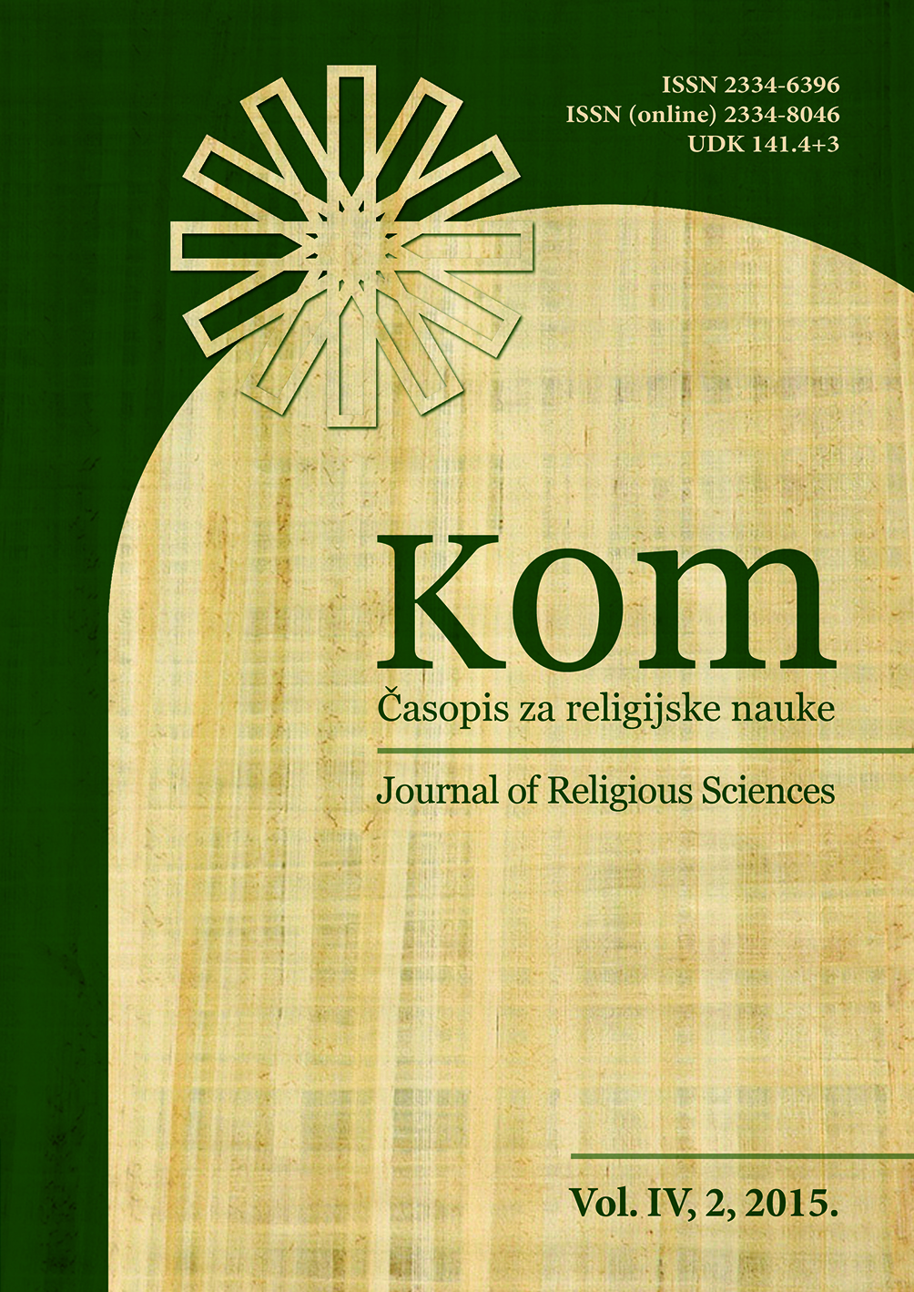 Nationalism and Religion from the Point of View of the Philosophical Heritage of Islam Cover Image