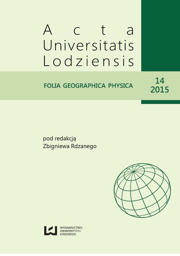 Spatial variability of precipitation in the area of Lodz Cover Image