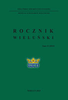 Time measured with jubilees. Fifteen volumes of "Wieluń Yearbook" Cover Image