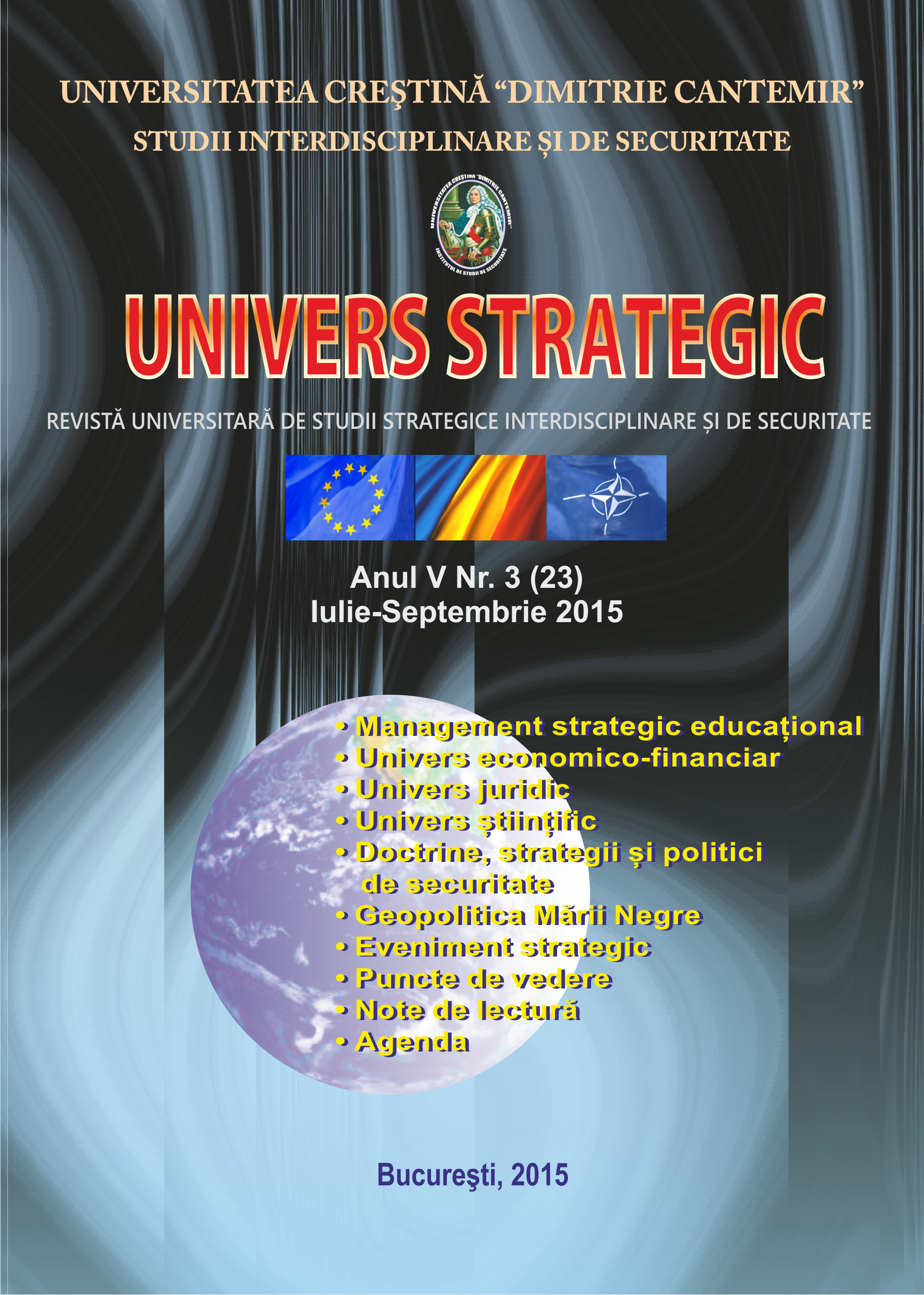THE NEW HOMELAND DEFENCE STRATEGY 2015-2019: DOCTRINAL, GEOPOLITICAL AND LEGAL ISSUES (PART I) Cover Image