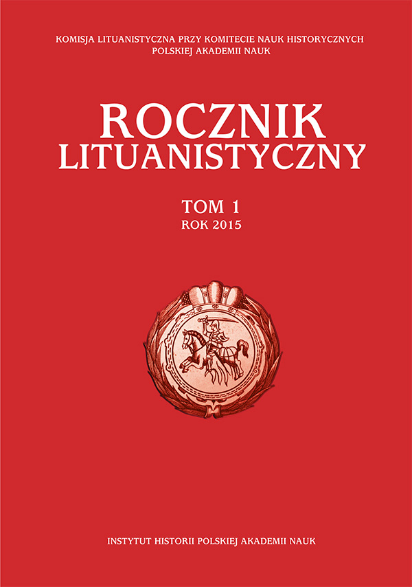 Lithuanian hetmans’ importance for military preparation in Grand Duchy. Case of Livonian campaign, 1625–1626 Cover Image