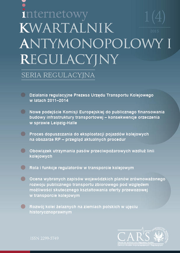 Main Polish publications concerning the railway sector Cover Image